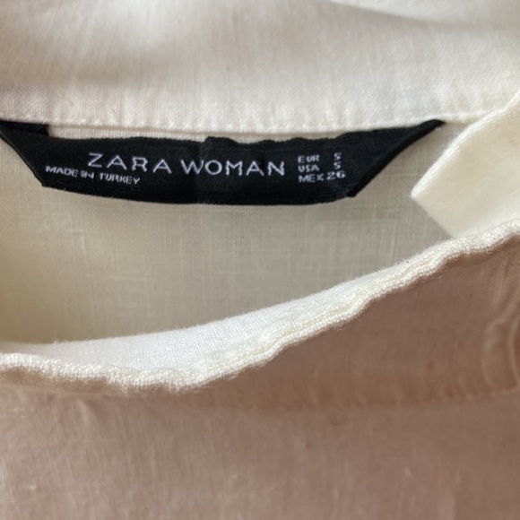 Zara linen white top - Picture 8 of 11